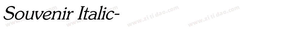 Souvenir Italic字体转换